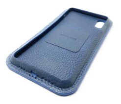Blau Leder iPhone Case Color Seite