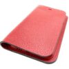 Red Leather iPhone Case Wallet Side