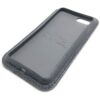 Schwarz Leder iPhone Case Classic Seite