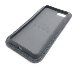Black Leather iPhone Case Classic Side