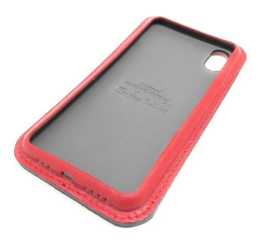 Rot Leder iPhone Case ClassicSeite